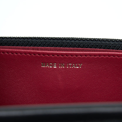 Chanel 21S Wallet On Chain With Pearl/CC logo Round Handle Lambskin Black Brushed GHW