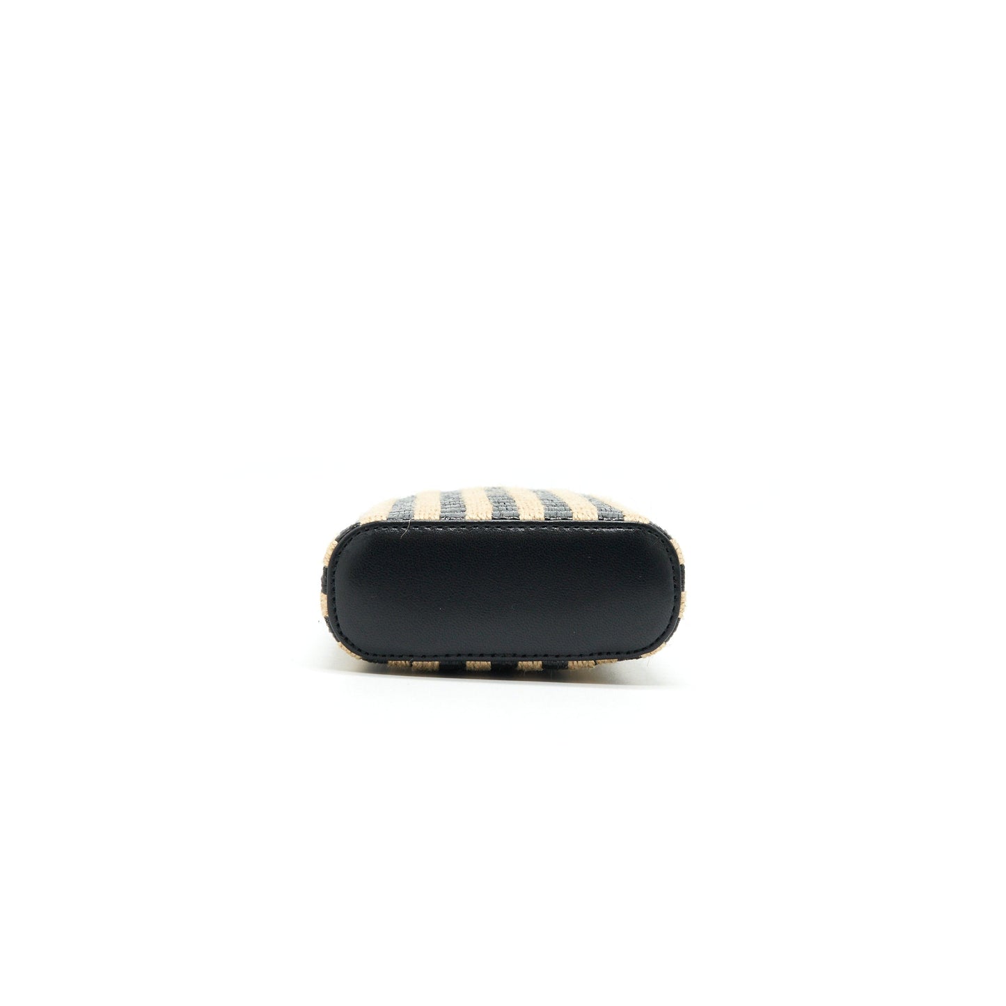 CHANEL VANITY PHONE HOLDER WITH CHAIN BLACK & BEIGE GHW
