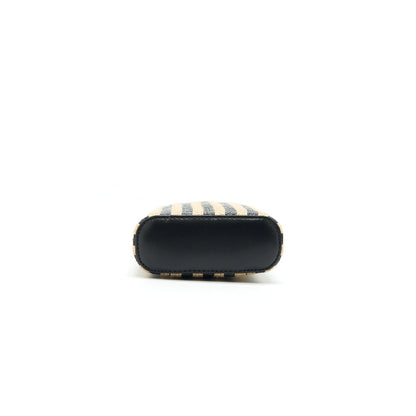 CHANEL VANITY PHONE HOLDER WITH CHAIN BLACK & BEIGE GHW