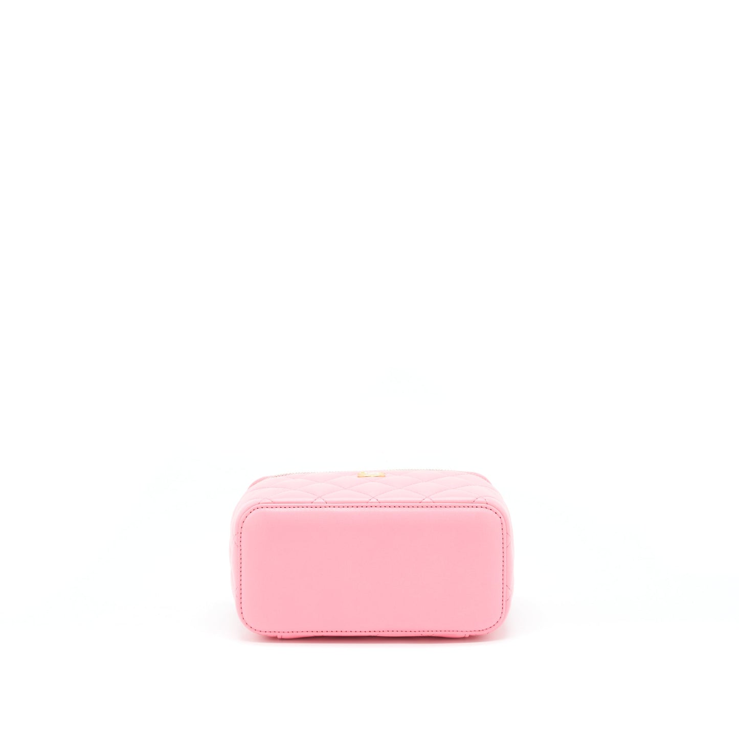 Chanel 22S Pearl Crush Long Vanity With Chain Lambskin Pink GHW