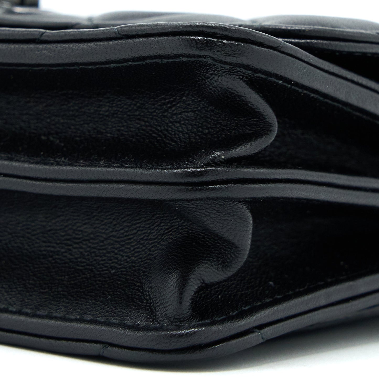 Chanel Square Trendy CC Wallet On Chain Lambskin So Black