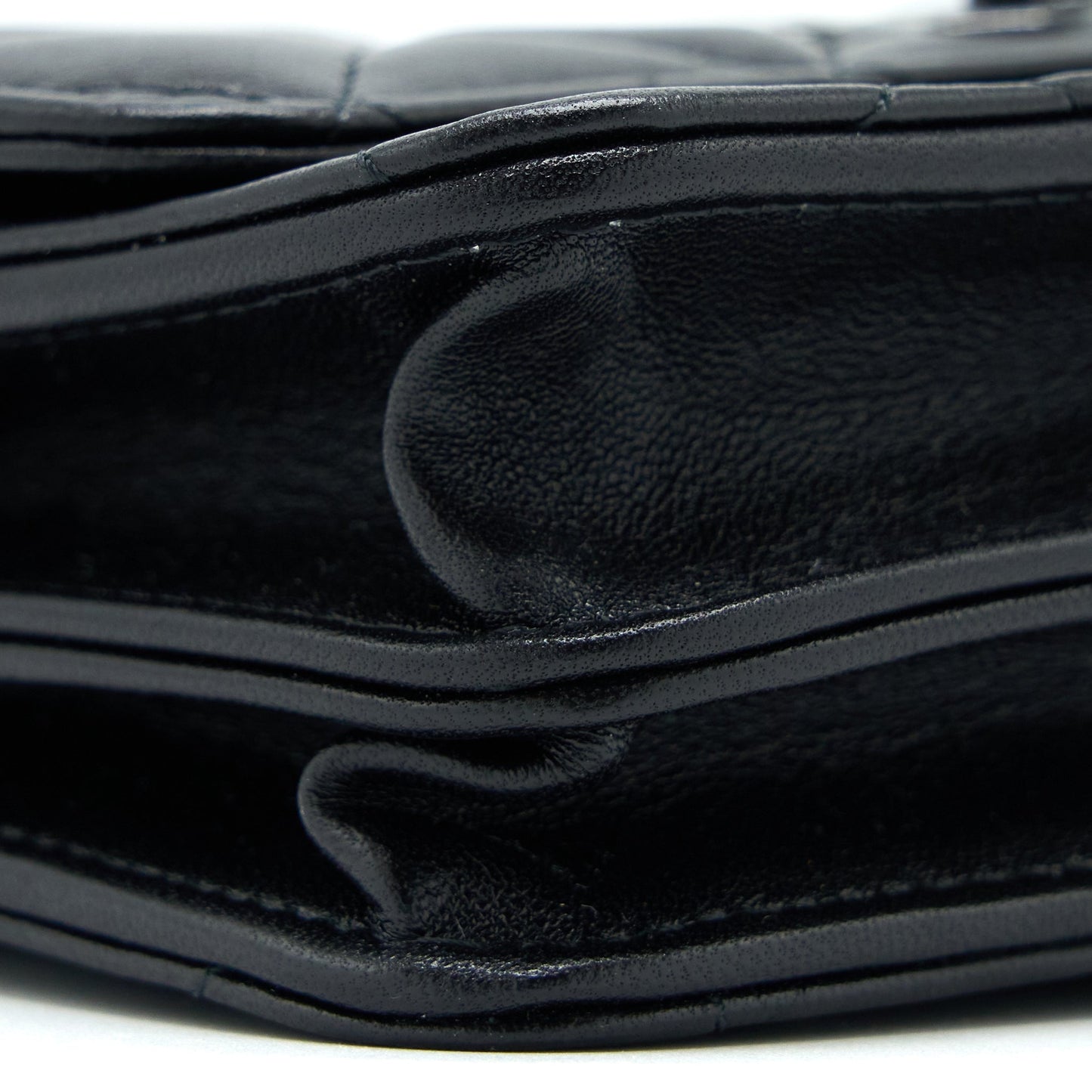 Chanel Square Trendy CC Wallet On Chain Lambskin So Black