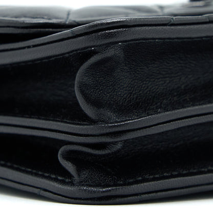 Chanel Square Trendy CC Wallet On Chain Lambskin So Black