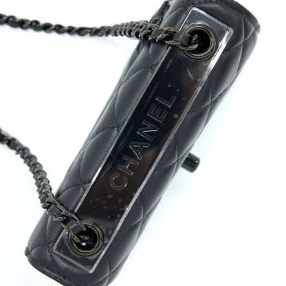 Chanel Square Trendy CC Wallet On Chain Lambskin So Black