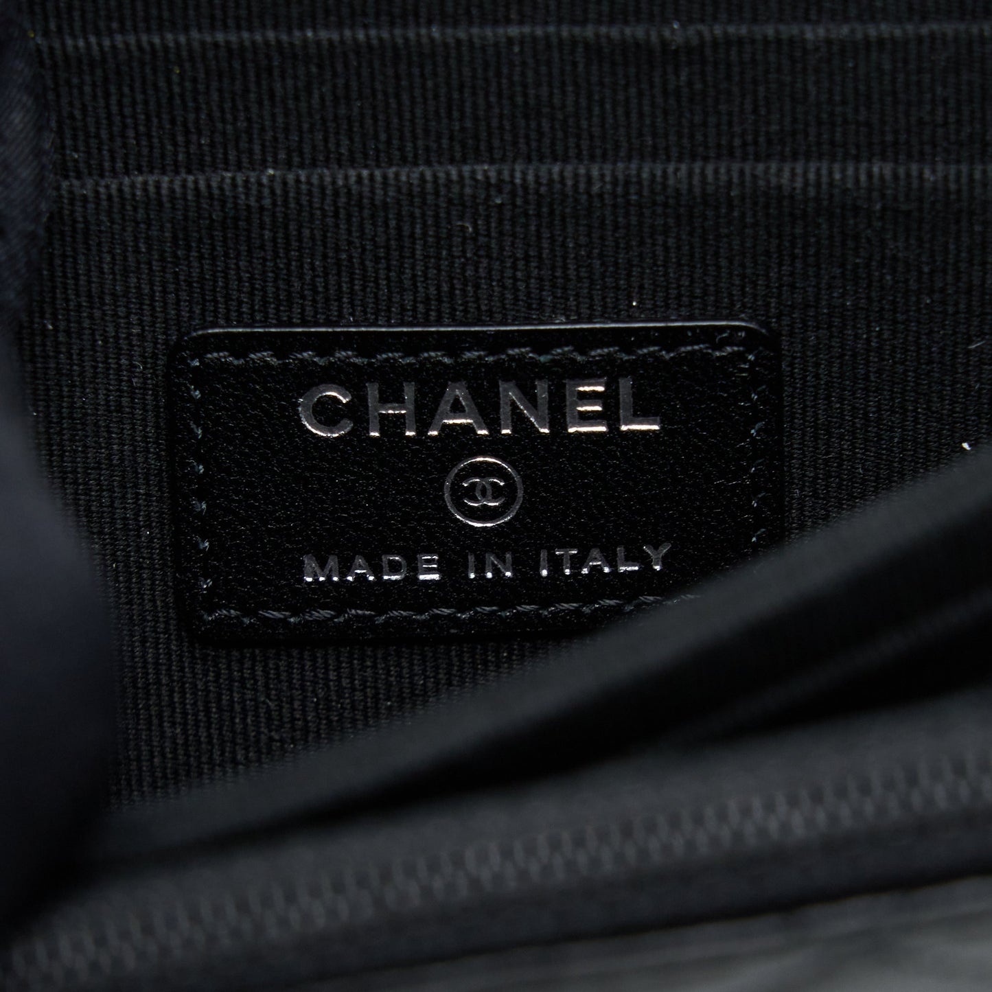 Chanel Square Trendy CC Wallet On Chain Lambskin So Black