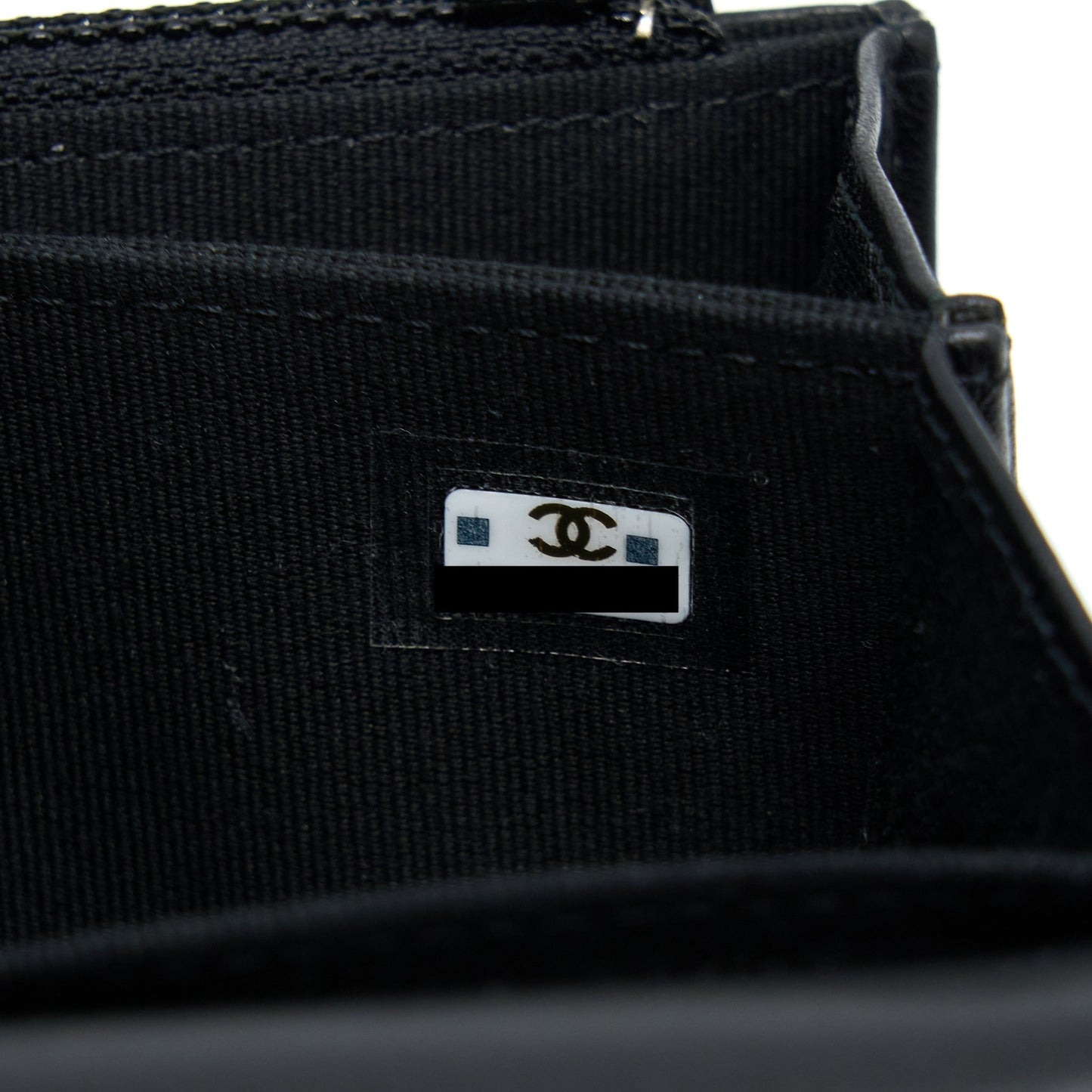 Chanel Square Trendy CC Wallet On Chain Lambskin So Black