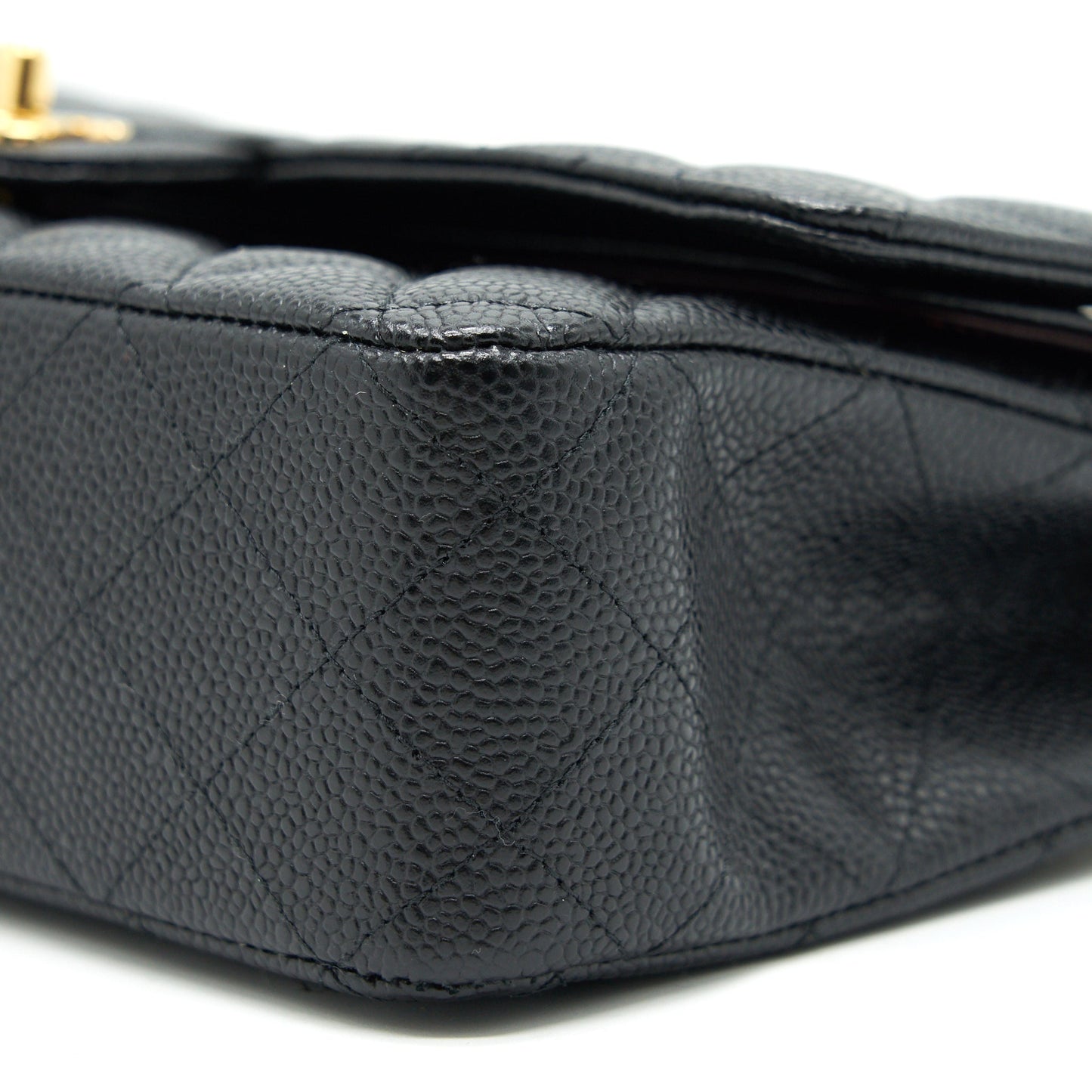 CHANEL MEDIUM CLASSIC DOUBLE FLAP BAG CAVIAR BLACK GHW