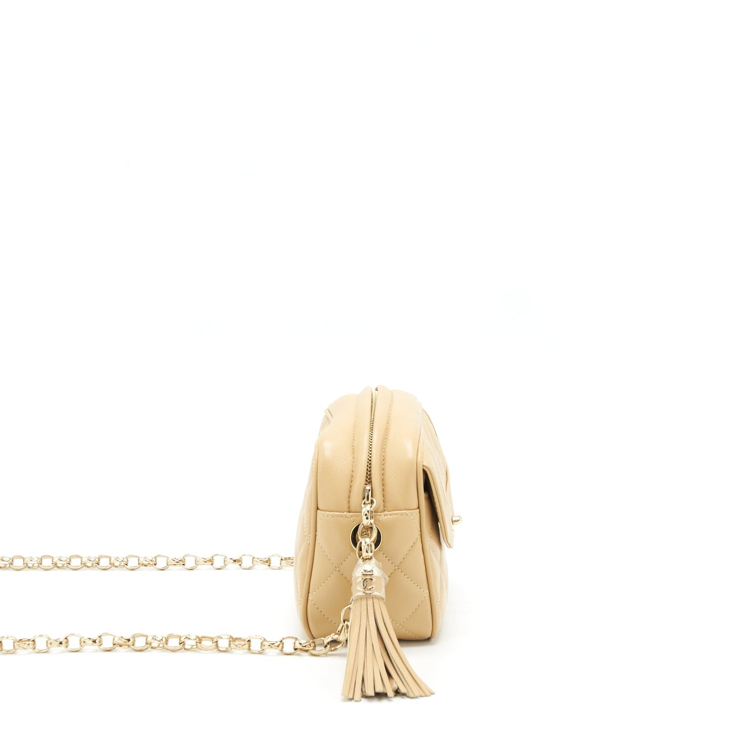 Chanel Camera Bag Lambskin Beige LGHW