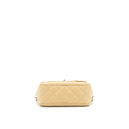 Chanel Camera Bag Lambskin Beige LGHW