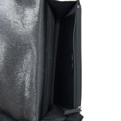 Chanel Quilted Wallet On Chain Caviar So Black