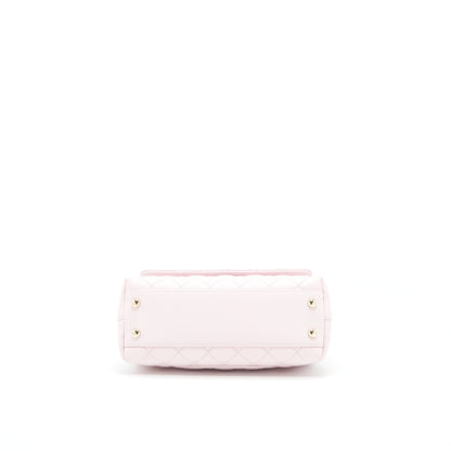 Chanel 22P Small Coco Handle Caviar Light Pink LGHW (Microchip)