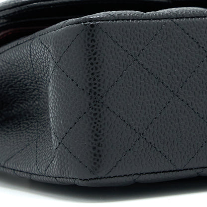 Chanel Small Classic Double Flap Bag Caviar Black GHW (Microchip)
