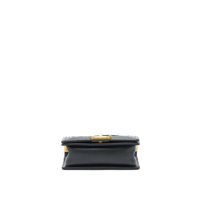 Chanel Small Boy Bag Caviar Black brushed GHW Year 2021 (microchip serial
