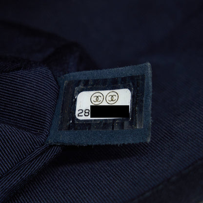 Chanel Medium Boy Bag Grained Calfskin Dark Blue LGHW