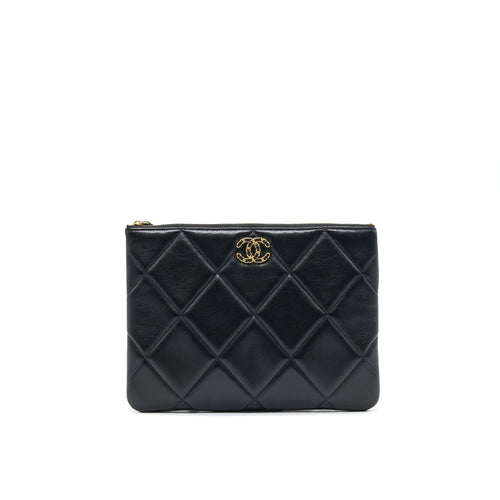 Chanel 19 Pouch black GHW