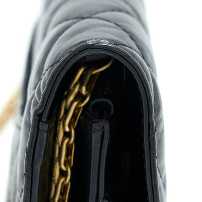 Chanel 2.55 Reissue Wallet On Chain Aged Calfskin Black GHW(Microchip)