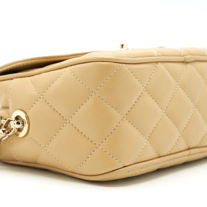 Chanel Camera Bag Lambskin Beige LGHW