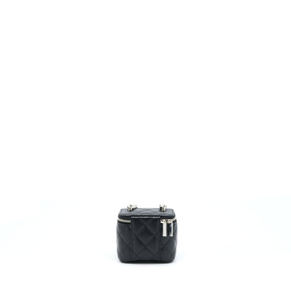 Chanel Mini Vanity With Giant Chain Caviar Black SHW