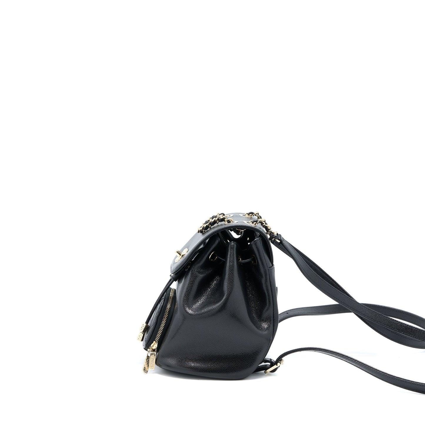 Chanel 22B Affinity Mini Backpack Caviar Black LGHW(Microchip)