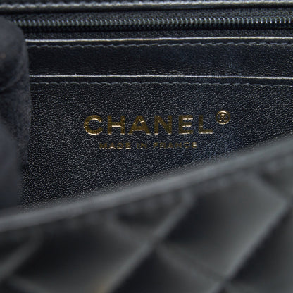 Chanel Top handle rectangular flap bag lambskin GHW