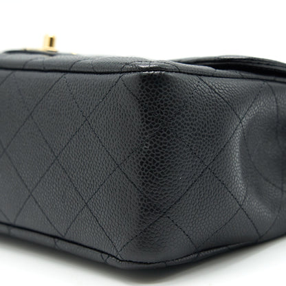 CHANEL CLASSIC JUMBO SINGLE FLAP BAG BLACK CAVIER GHW