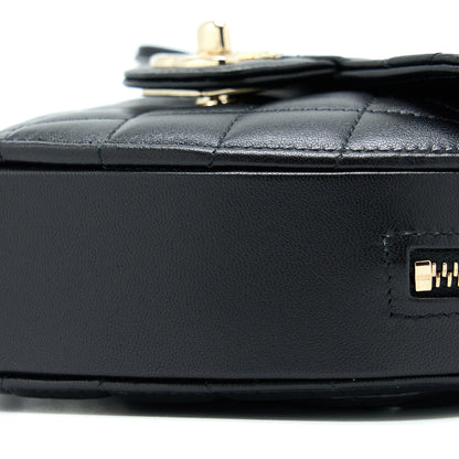 Chanel 22S Small Heart Bag Lambskin Black LGHW
