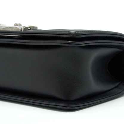 Chanel Small Boy Calfskin Black Ruthenium Sliver Hardware
