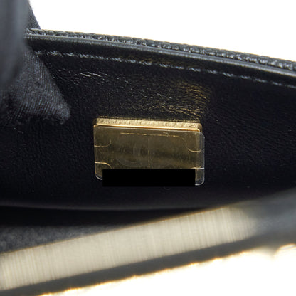 Chanel Mini Chevron Boy Bag Grained Calfskin Black LGHW