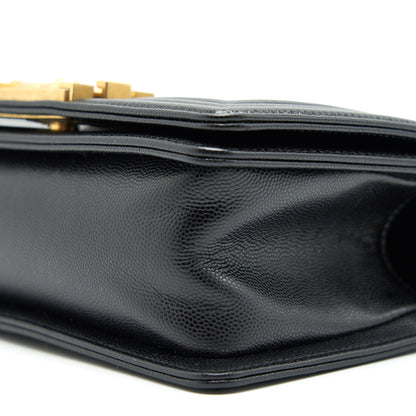 Chanel Small Boy Bag Caviar Black brushed GHW Year 2021 (microchip serial