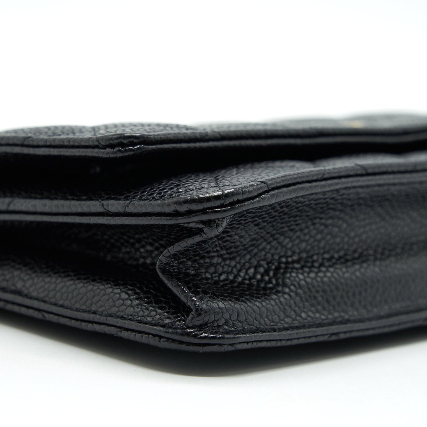 Chanel Caviar Wallet On Chain Black GHW