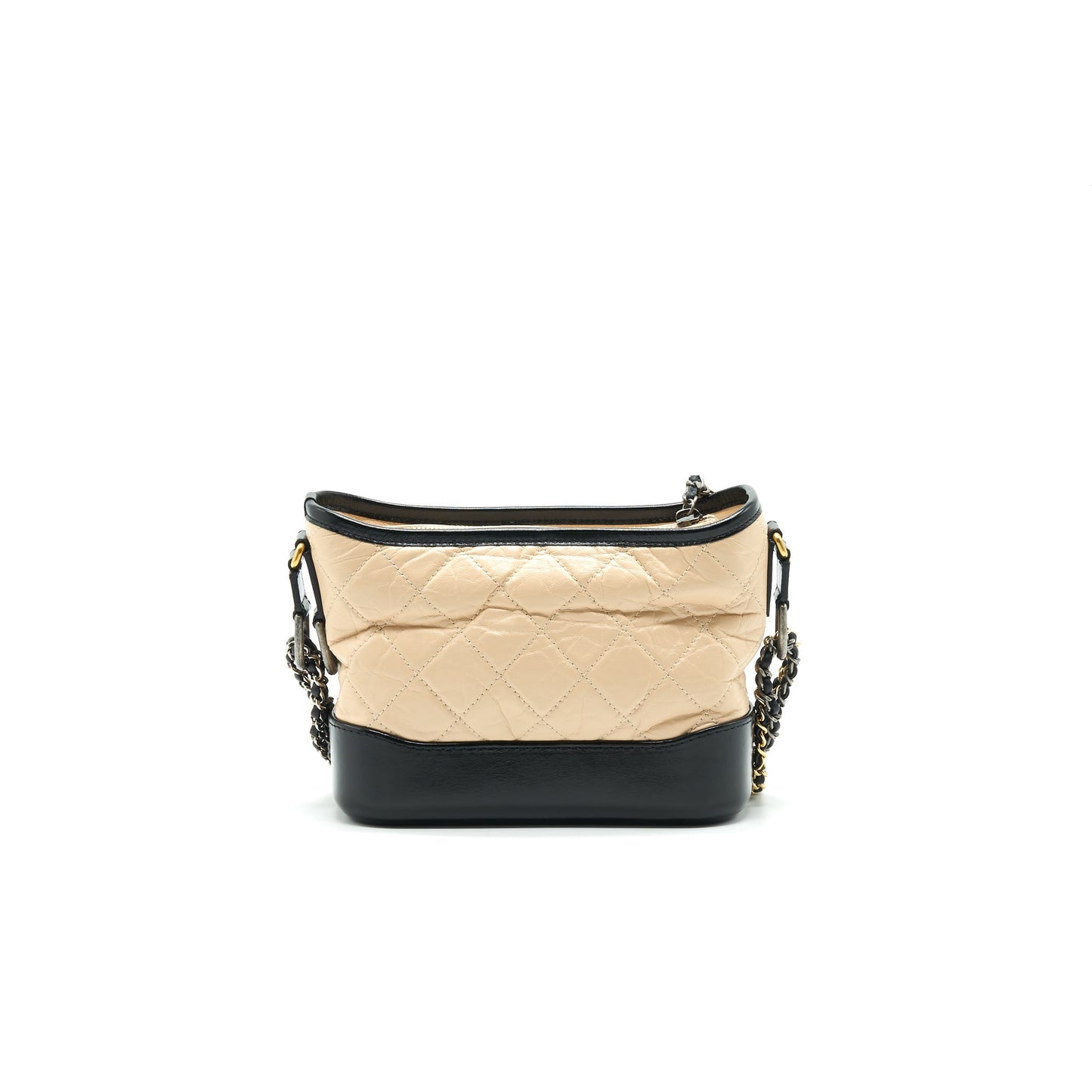Chanel Small Gabrielle Hobo Bag Beige/Black