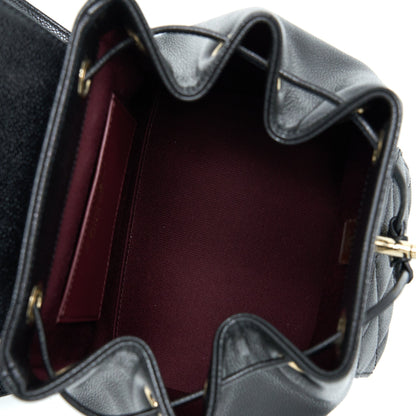 Chanel 22B Affinity Mini Backpack Caviar Black LGHW(Microchip)