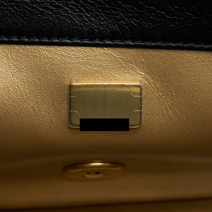 Chanel 22S Pearl Crush Mini Rectangular Flap Bag Lambskin Black GHW (Microchip)