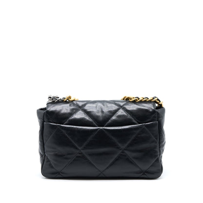 Chanel Medium 19 Bag Goatskin Black Multicolour Hardware