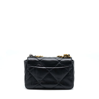 Chanel Small 19 Bag Lambskin Black Multicolour Hardware (Microchip)