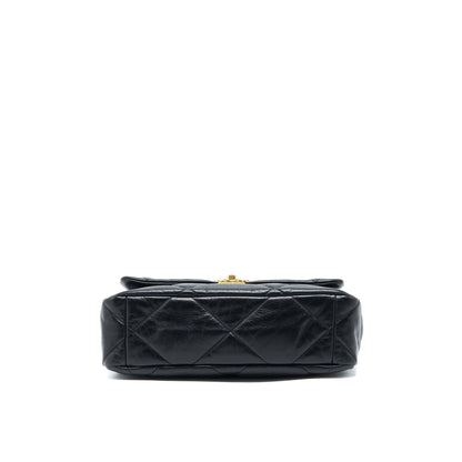 Chanel Medium 19 Bag Goatskin Black Multicolour Hardware