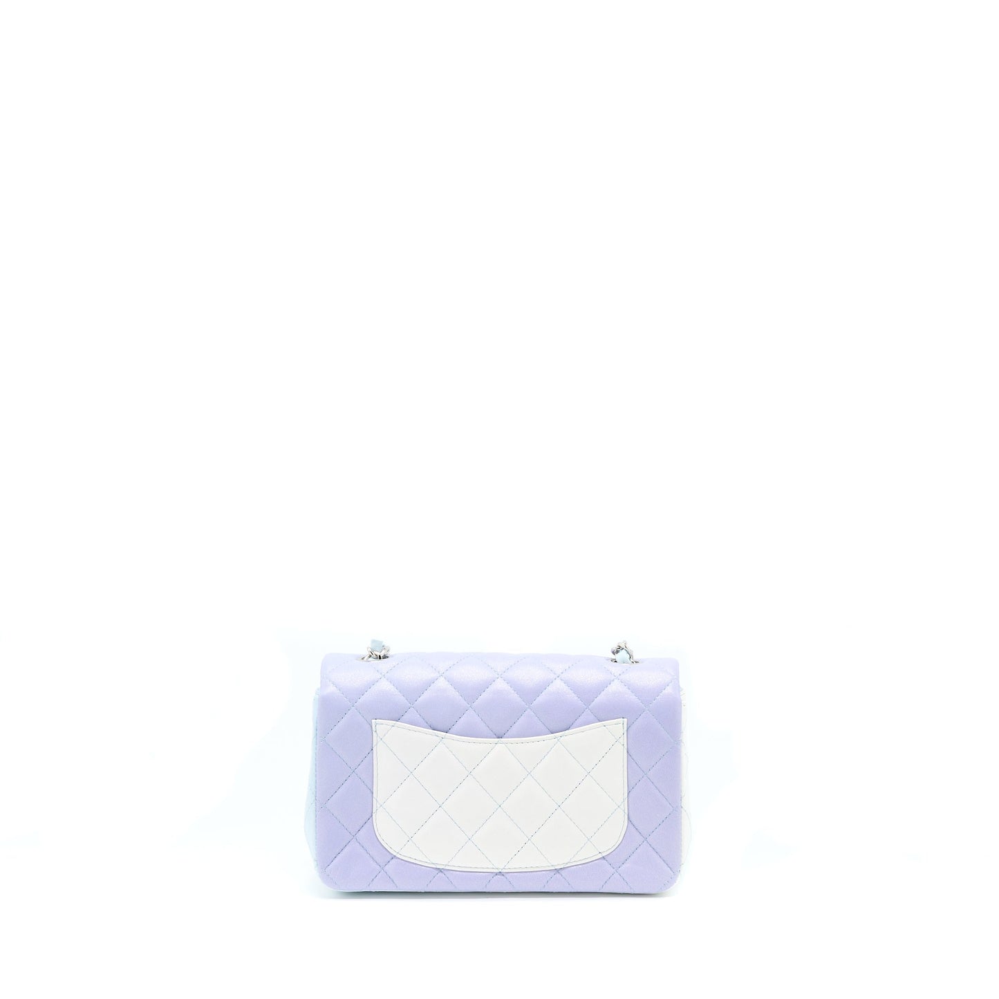 Chanel 21K Mini Rectangular Flap Bag Lambskin Multicolour Ombr Iridescent SHW (Microchip)