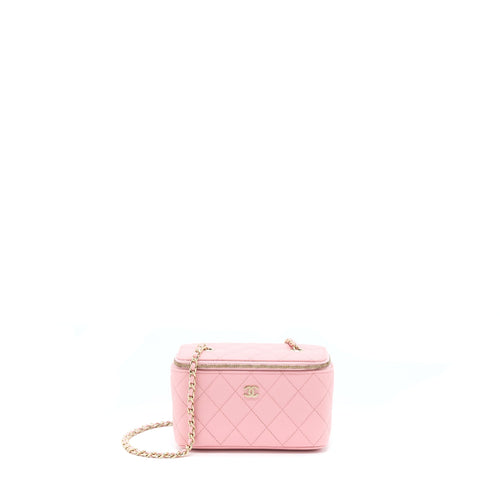 Chanel 22C Long Vanity With Chain Caviar Pink LGHW
