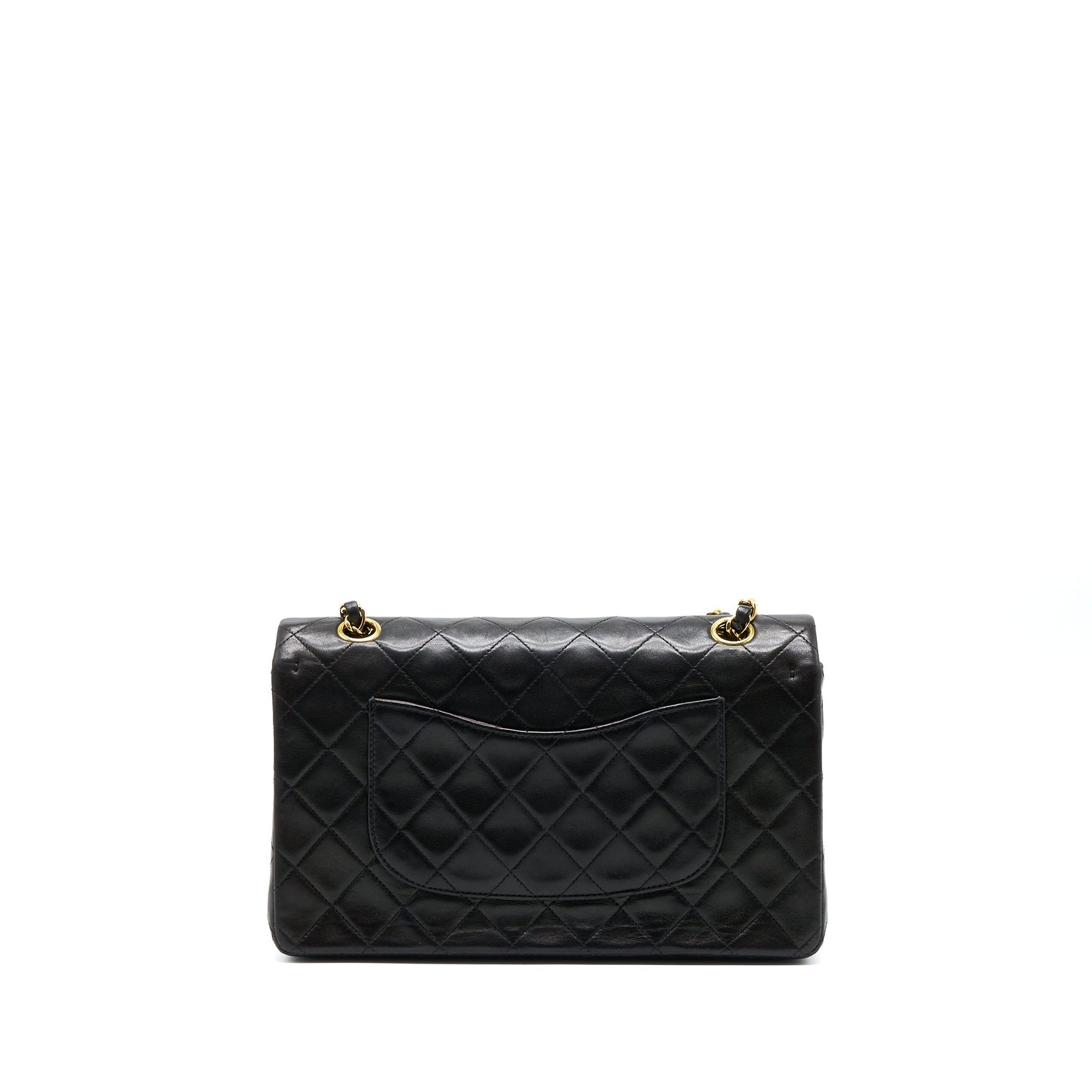 Chanel Vintage Classic Double Flap Bag Lambskin Black GHW