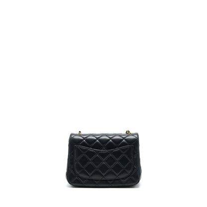 Chanel Pearl Crush Mini Square Lambskin Black Brushed GHW (Microchip)