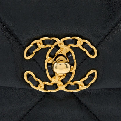 Chanel Small 19 Bag Goatskin Black Multicolour Hardware