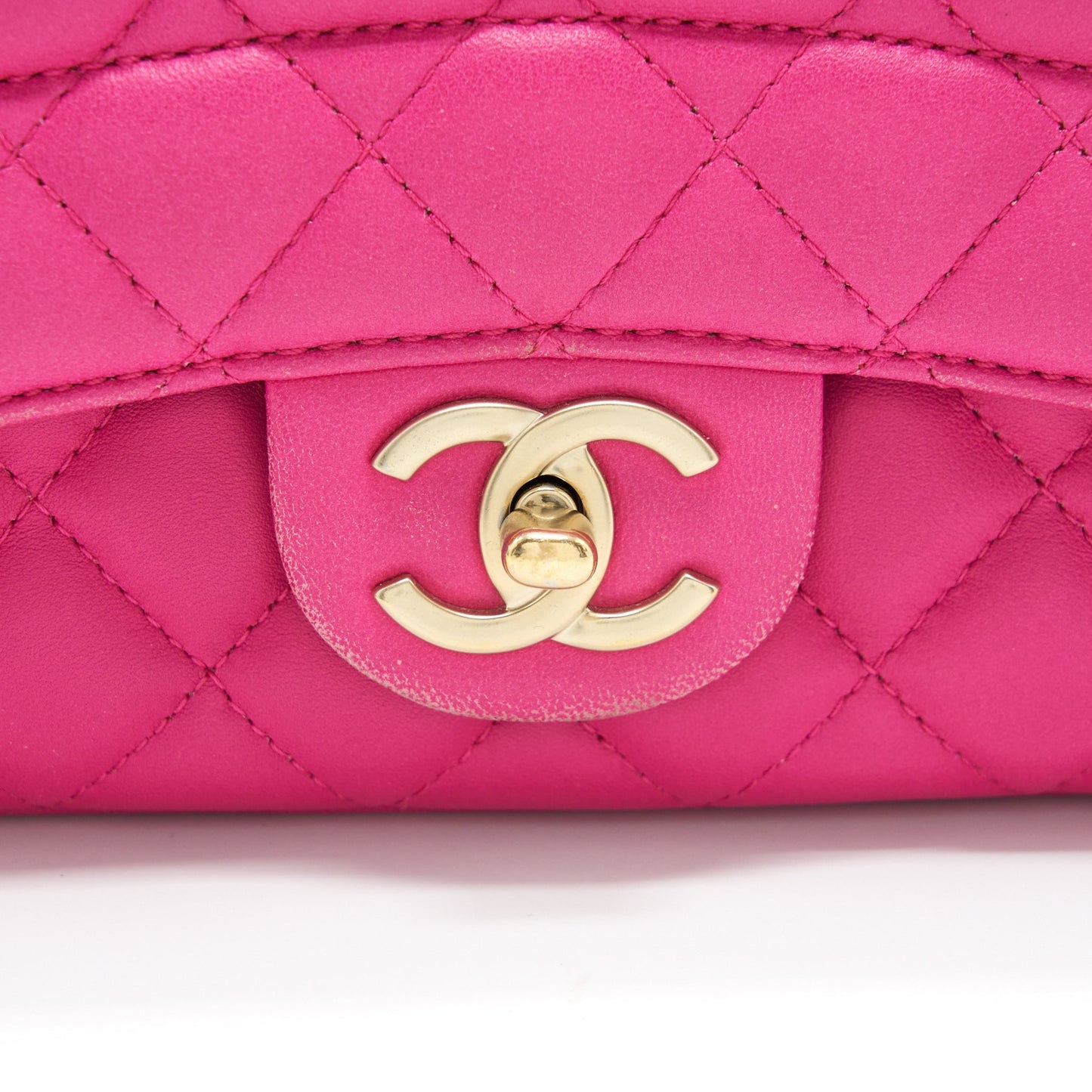 Chanel Quilted Flap Bag Lambskin Pink GHW