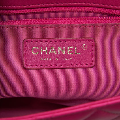 Chanel Quilted Flap Bag Lambskin Pink GHW