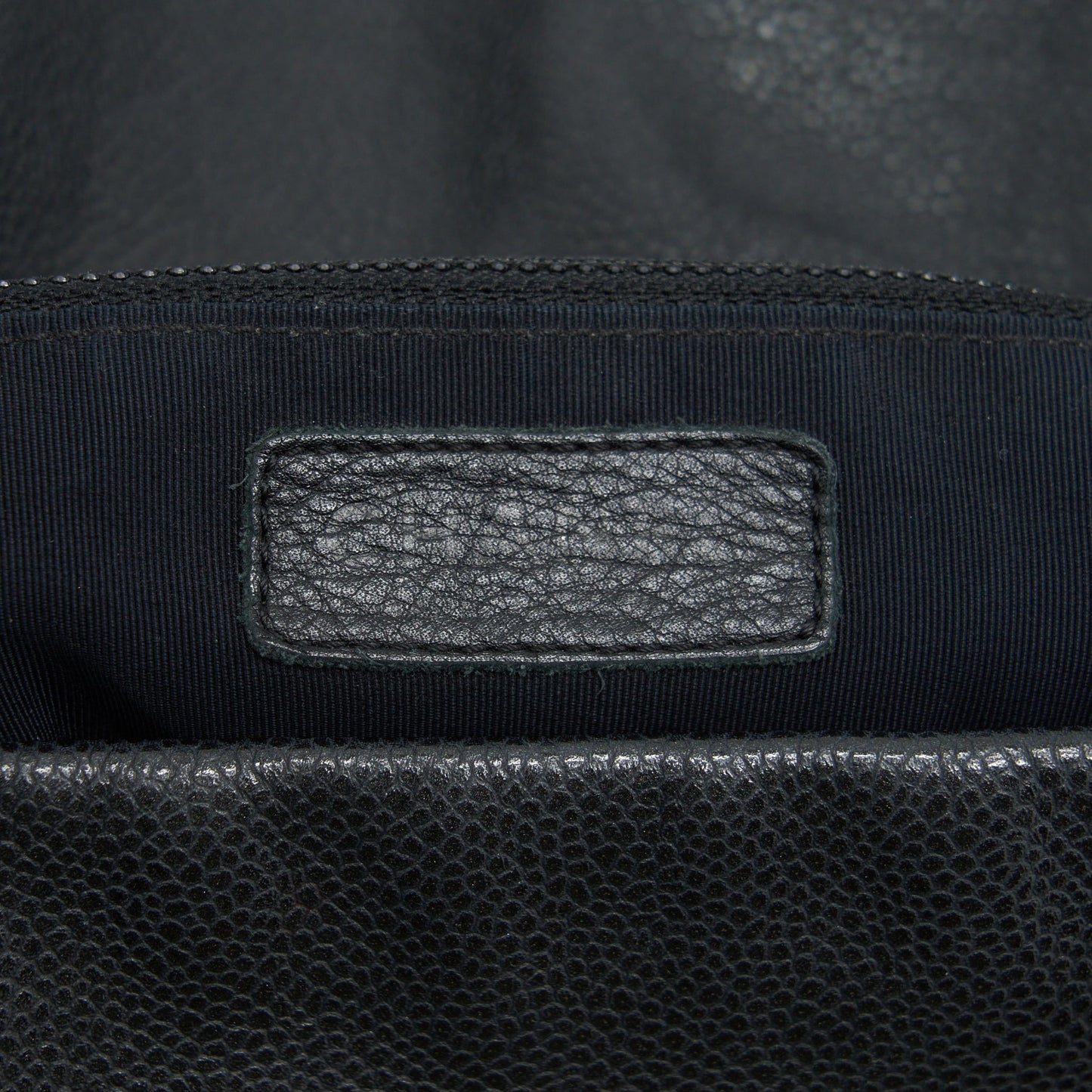 Chanel Vintage Shoulder Bag Caviar Black Ruthenium Hardware