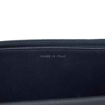 Chanel Classic Wallet On Chain Caviar Navy Ruthenium Hardware