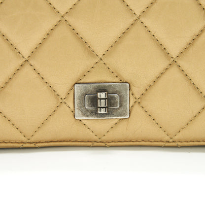 Chanel Quilted 2.55 Wallet Calfskin Gold Ruthenium Sliver Hardware
