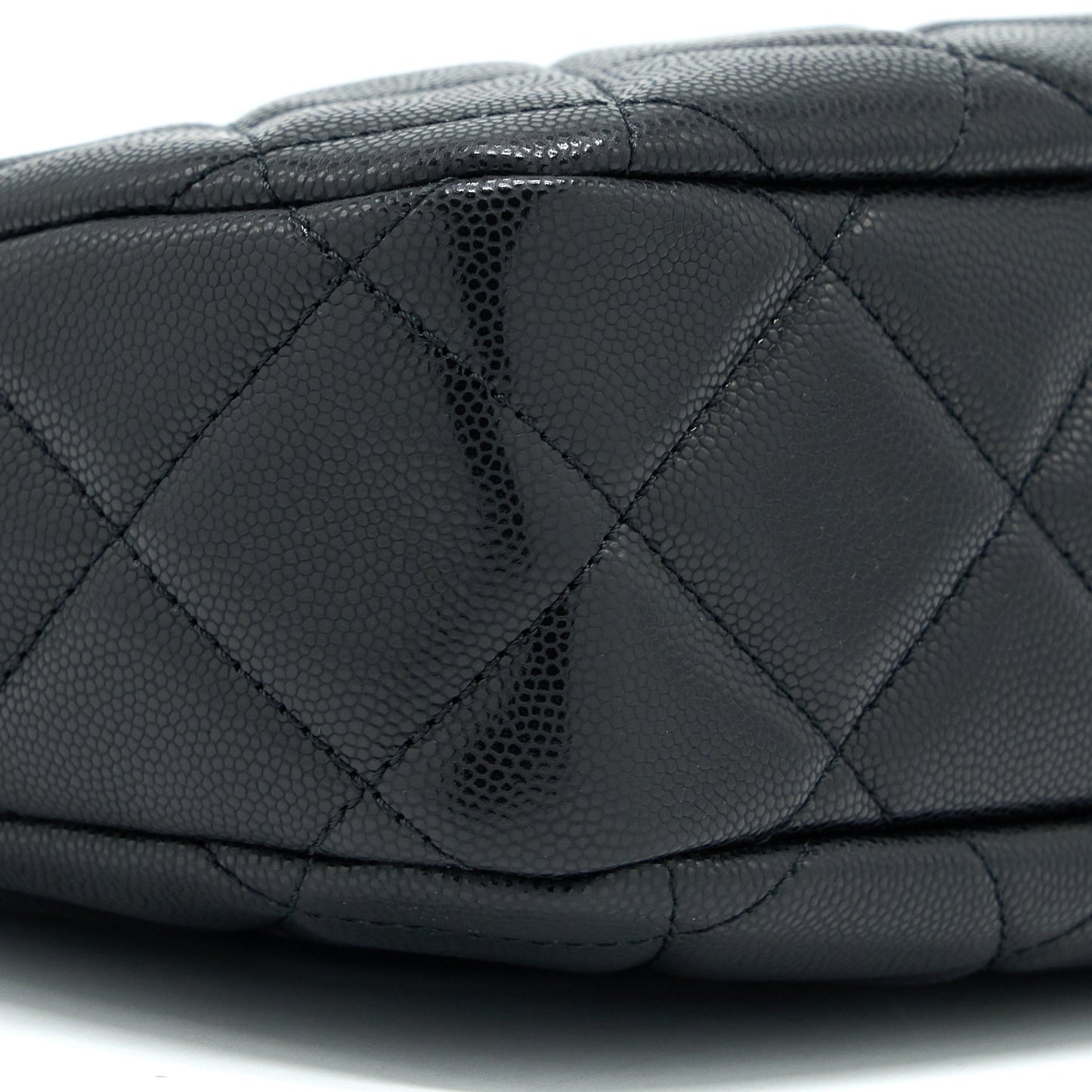 Chanel 22A Twist Your Buttons Hobo Shoulder Bag Caviar Black GHW (Microchip)