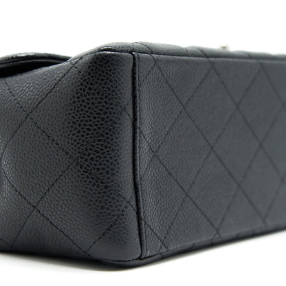 CHANEL CAVIER CLASSIC MAXI SINGLE FLAP BAG BLACK SHW