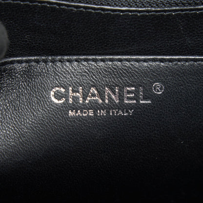 CHANEL CAVIER CLASSIC MAXI SINGLE FLAP BAG BLACK SHW
