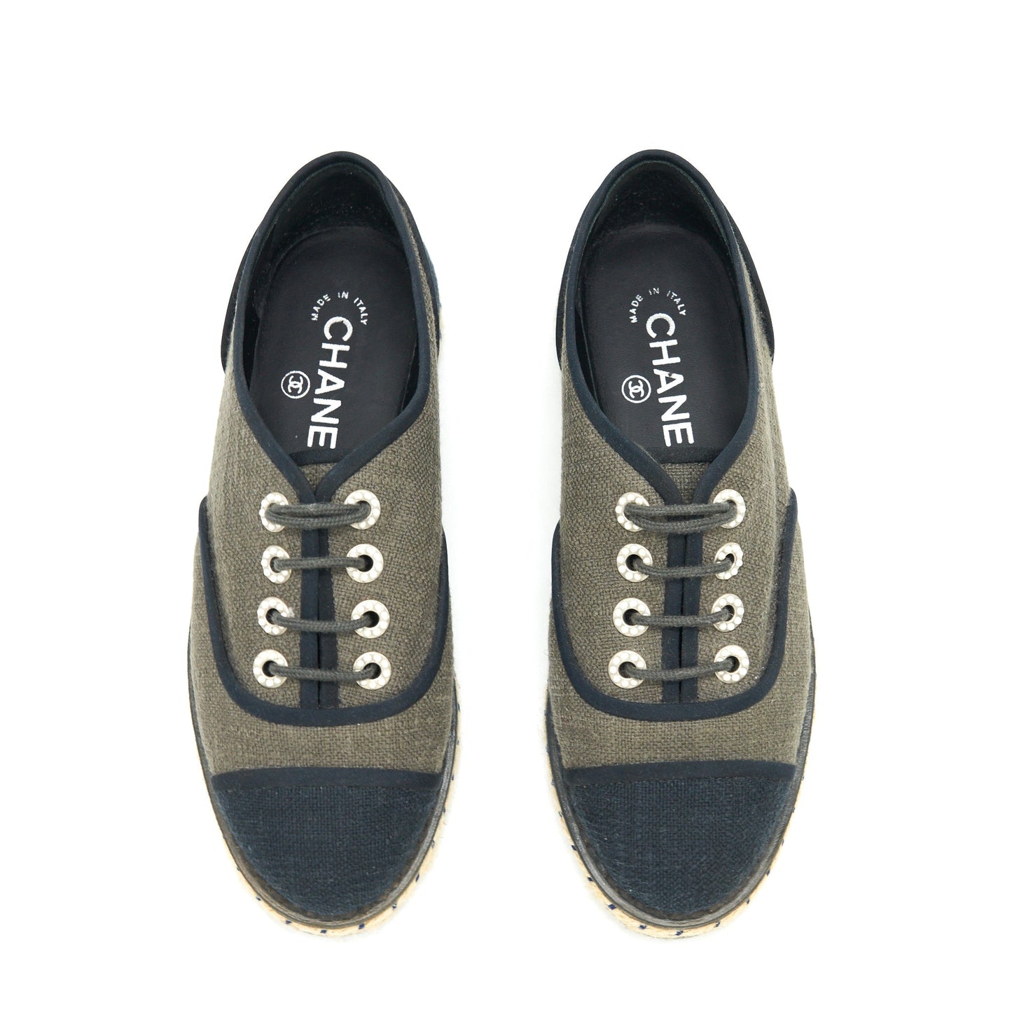Chanel Size 36 Lace Up Shoes Fabric